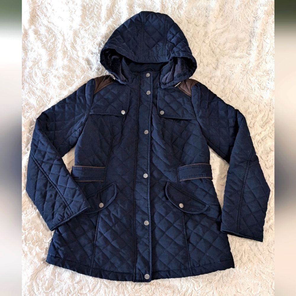 Laundry by design size quilted navy coat